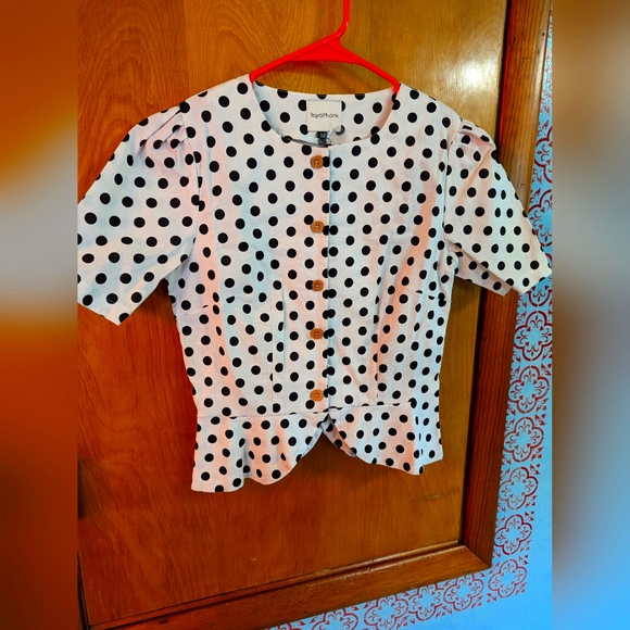 Modcloth Tops - Royal Monk peplum blouse